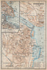 CONSTANCE. KONSTANZ. town city stadtplan. Germany karte. BAEDEKER 1938 old map