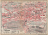 ST. GALLEN. town city stadtplan. Switzerland Suisse Schweiz. BAEDEKER 1938 map