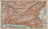 THUR VALLEY.Säntis Toggenburg Wildhaus Alt St Johann Unterwasser Grabs 1938 map