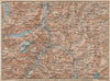 GLARUS area. Braunwald Bächistock Netstall Mollis Näfels Elm. Topo-map 1938