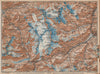 URNER/URI ALPS. Trift district. Andermatt Innertkirchen Dammastock 1938 map