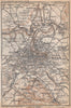 BERN BERNE ENVIRONS. Switzerland Suisse Schweiz carte karte. BAEDEKER 1938 map