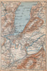 GENEVA GENÈVE GENF ENVIRONS. Switzerland Suisse Schweiz carte karte 1938 map