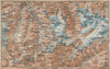 GRAND ST BERNARD ENVIRONS Arolla Grand Combin Massif Orsières Mt Velan 1938 map