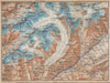 ALETSCHHORN DISTRICT. Fiesch Mörel Jungfrau Nesthorn Grengiols 1938 old map