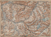 GRAUBÜNDEN/ALBULA ALPS. Chur-Samedan. Arosa Lenz Davos Savognin Thusis 1938 map
