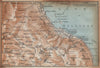 STRESA ENVIRONS. Baveno Gignese. Italy mappa. BAEDEKER 1938 old vintage