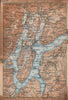 LUGANO ENVIRONS. Lake Lago di. Topo-map. Switzerland Suisse Schweiz 1938