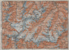 UPPER ÖTZTAL Solden Obergurgl Wildspitze Tyrol Tirol topo-map. Austria 1923