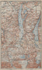 STARNBERGERSEE & AMMERSEE. Weilheim Schongau Murnau Starnberg karte 1927 map