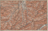 OBERSTDORF environs. Mittelberg Riezlern Allgäu Bayerische Alpen karte 1927 map