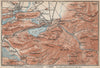 HOHENSCHWANGAU  & FÜSSEN environs. Alpsee Deutschland Österreich karte 1927 map
