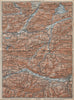 WETTERSTEIN Garmisch-Partenkirchen Innsbruck Inntal Mittenwald Oberau 1927 map
