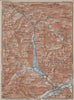 ACHENSEE & environs. Jenbach Achenkirch. Topo-map. Austria Österreich 1927