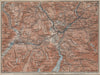 BERCHTESGADEN environs topo-map. Hallein Bayern Berchtesgadener Land 1927