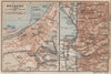 BREGENZ town city stadtplan and environs. Österreich Austria karte 1927 map