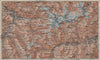 SILVRETTA GROUP. Klosters Davos Ftan Scuol Fluchthorn Lower Engadin 1927 map