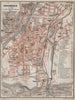 INNSBRUCK vintage town city plan stadtplan. Austria Österreich karte 1927 map
