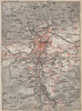 INNSBRUCK ENVIRONS Umgebung. Thaur Gotzens Igls. Austria Österreich 1927 map