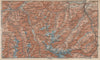 STUBAIER ALPEN. Stubaital Ötztal Pitztal. Solden Kühtai Innsbruck  1927 map
