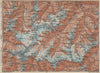 UPPER ÖTZTAL Solden Obergurgl Wildspitze Tyrol Tirol topo-map. Austria 1927