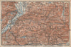 KUFSTEIN environs. Kaisergebirge. Zahmer/Wilder Kaiser Tirol Tyrol 1927 map