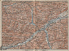 Tiroler Unterland. Unterinntal. Inn valley. Innsbruck Tyrol Jenbach 1927 map