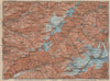 WESTERN ZILLERTAL Pfitscher Tal St Jodok Olperer Zillertaler Alpe 1927 old map