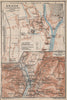 BRIXEN / BRESSANONE town city plan & environs. Südtirol Italy Italia 1927 map