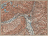 MERANO MERAN environs Texelgruppe Gruppo Tessa Ötztaler Alpen Südtirol 1927 map