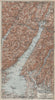LAGO DI/LAKE GUARDA. Riva Salo Gargnano Bardolino. Topo-map. Italy 1927