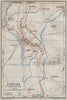 CORTINA D'AMPEZZO vintage town city plan. Veneto, Italy Italia mappa 1927