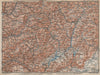DOLOMITE ALPS DOLOMITI Bolzano Belluno Val Gardena Cortina d'Ampezzo 1927 map