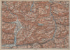 BERCHTESGADENER ALPEN Pinzgau Pongau Taxenback Königssee Zell am See 1927 map
