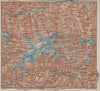 VENEDIGERGRUPPE. OBERPINZGAU. HOHE TAUERN. Mittersill Prägraten  karte 1927 map