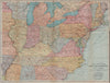 EASTERN UNITED STATES. Lighthouses/lightships & their visibility. USA 1909 map