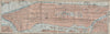 MANHATTAN antique town city plan panorama. New York City. BAEDEKER 1909 map