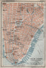 LOWER MANHATTAN Financial District Tribeca Battery Park. NYC City plan 1909 map