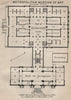 METROPOLITAN MUSEUM OF ART GROUND FLOOR. New York. BAEDEKER 1909 old map