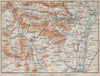 THE CATSKILL MOUNTAINS . New York State. Hudson River. BAEDEKER 1909 old map