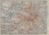 THE ADIRONDACK MOUNTAINS . New York State. BAEDEKER 1909 old antique map chart