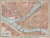 PITTSBURG antique town city plan. Pennsylvania. BAEDEKER 1909 old map