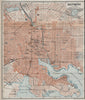 BALTIMORE antique town city plan. Maryland. BAEDEKER 1909 old map