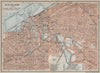 CLEVELAND antique town city plan. Ohio. BAEDEKER 1909 old map chart