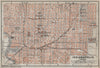INDIANAPOLIS antique town city plan. Indiana. BAEDEKER 1909 old map