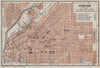 DENVER antique town city plan. Colorado. BAEDEKER 1909 old map chart
