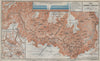 THE GRAND CANYON OF THE COLORADO RIVER. Geological section. Arizona 1909 map