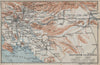 SOUTHERN CALIFORNIA. Los Angeles Pasadena Santa Ana. BAEDEKER 1909 old map
