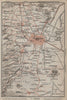 MEXICO CITY environs. Tacubaya Atzcapotzalco Tlalpam mapa. BAEDEKER 1909