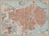 HAVANA HABANA antique town city ciudad plan. Cuba. BAEDEKER 1909 old map